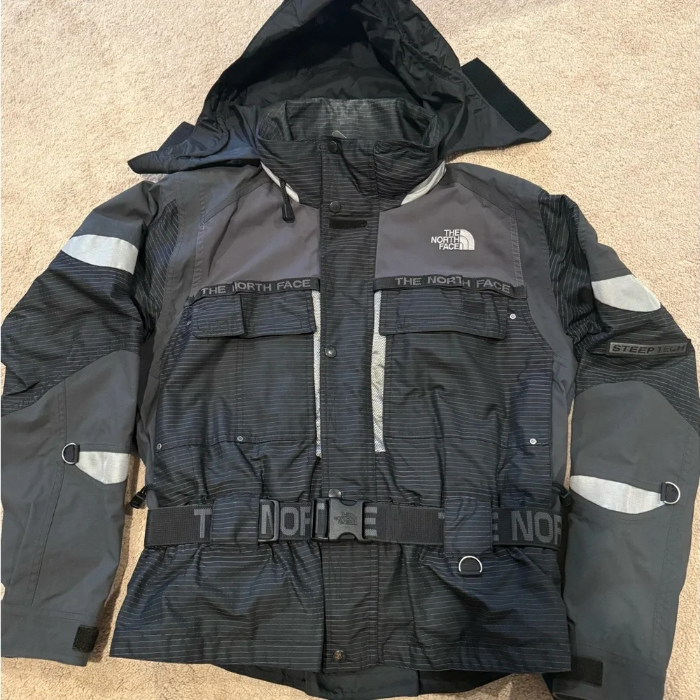 The North Face Women’s Black and Gray Steep Tech Ski Jacket - Picture 1 of 5